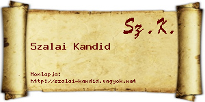 Szalai Kandid névjegykártya